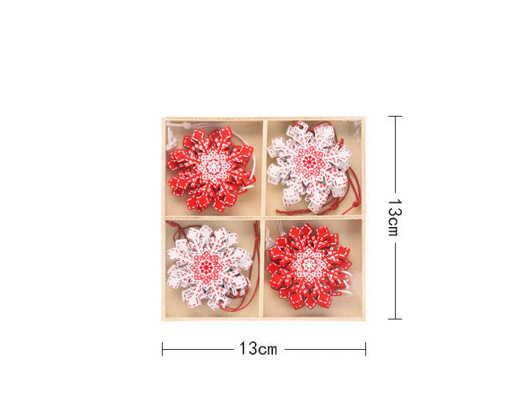 Christmas Wooden Pendant Decoration