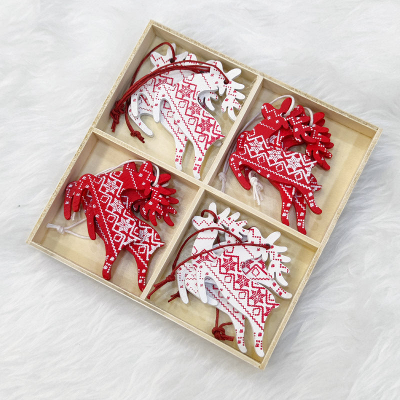 Christmas Wooden Pendant Decoration